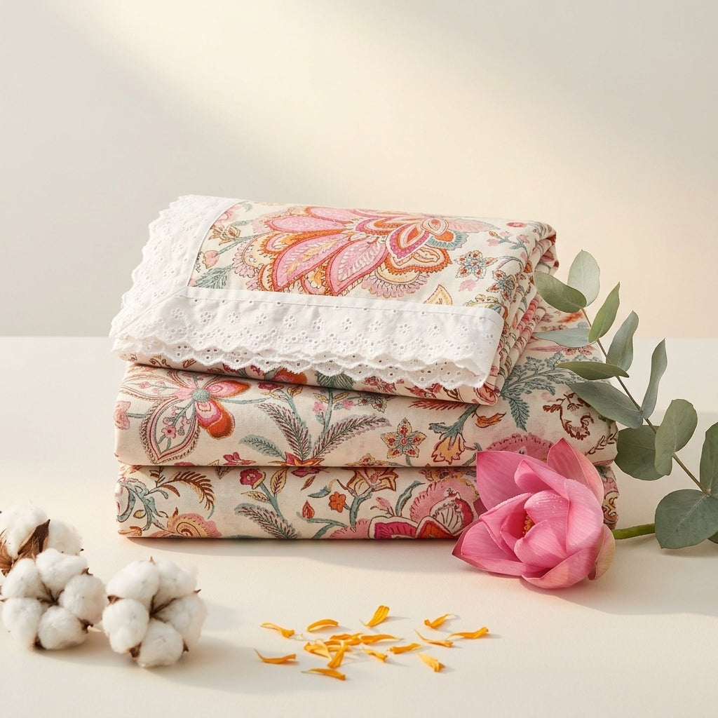 Jaipur Bloom Cotton Bedsheet