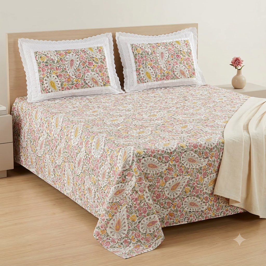 Kairi Bedsheet - King size Bedsheet