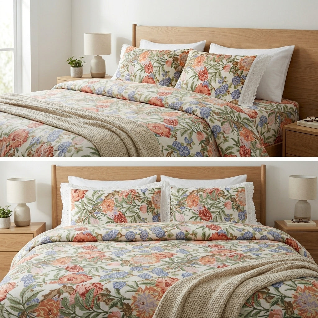 Coral Garden Cotton Bedsheet