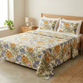 Golden Orchard Cotton Bedsheet