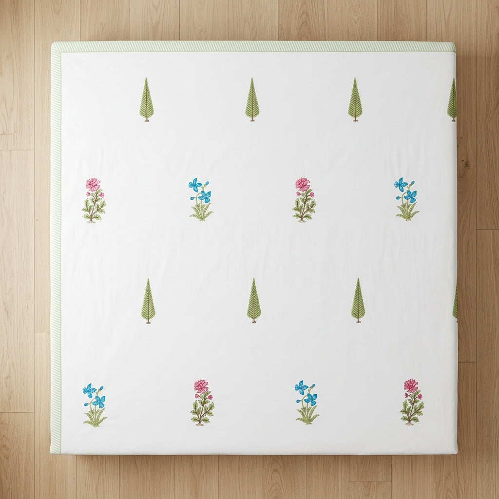 Pink Dahlia King Size Bedsheet