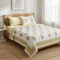 Gulbahar White King Size Bedsheet