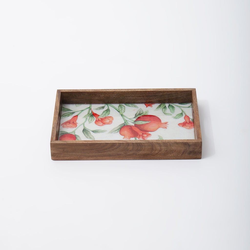 Pomegranate Charm Rectangle Tray