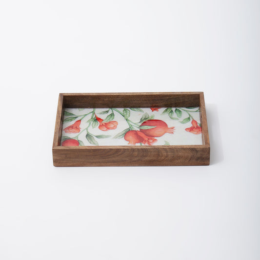 Pomegranate Charm Rectangle Tray