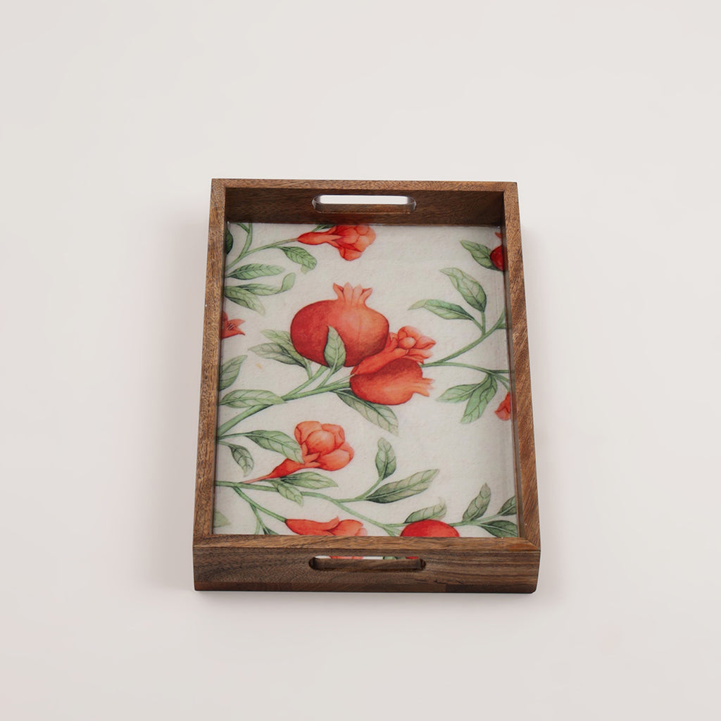Pomegranate Charm Rectangle Tray