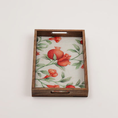 Pomegranate Charm Rectangle Tray