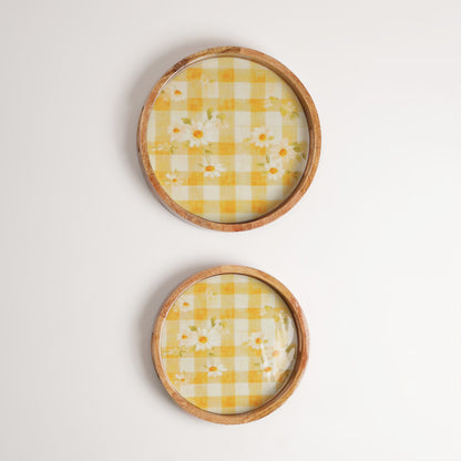 Butterbright Round Tray (Set of 2)