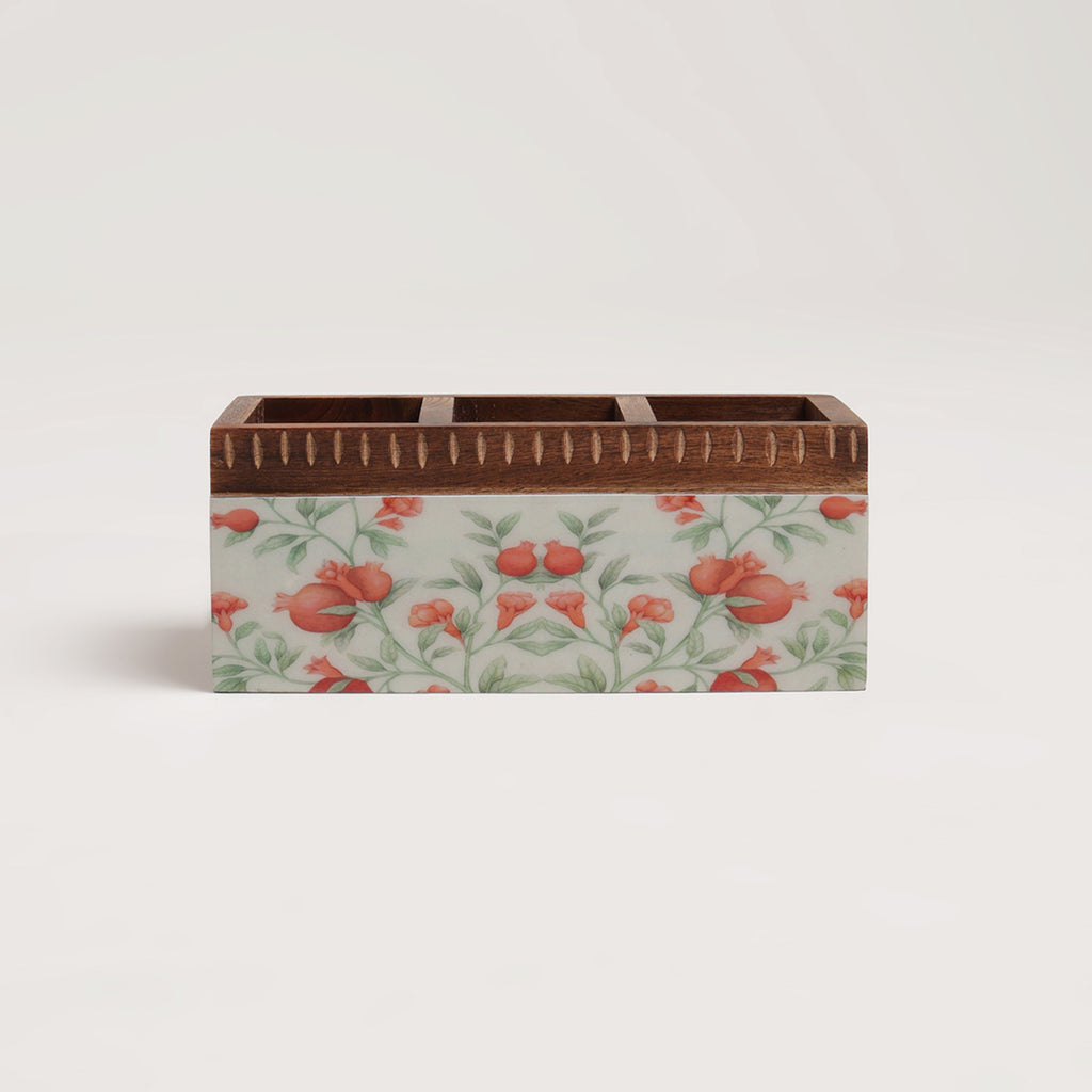 Pomegranate Charm Cutlery Box
