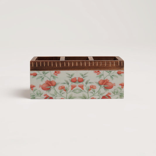 Pomegranate Charm Cutlery Box
